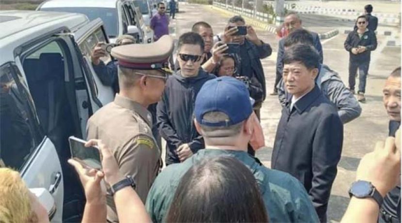  中国公安部部长助理刘忠义16日越过泰国边界，进入缅甸考察妙瓦底。