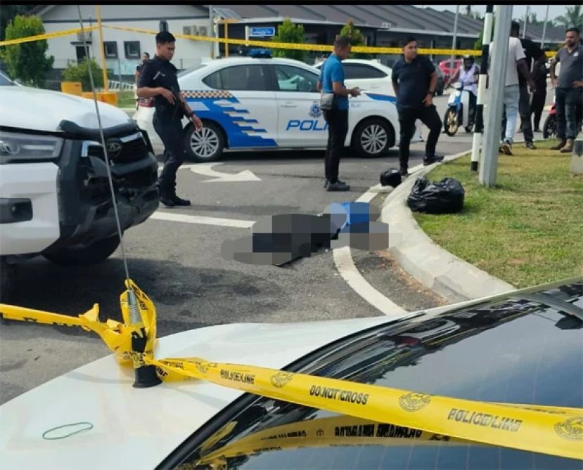 巴生发生枪击案   2男子受伤倒卧路面