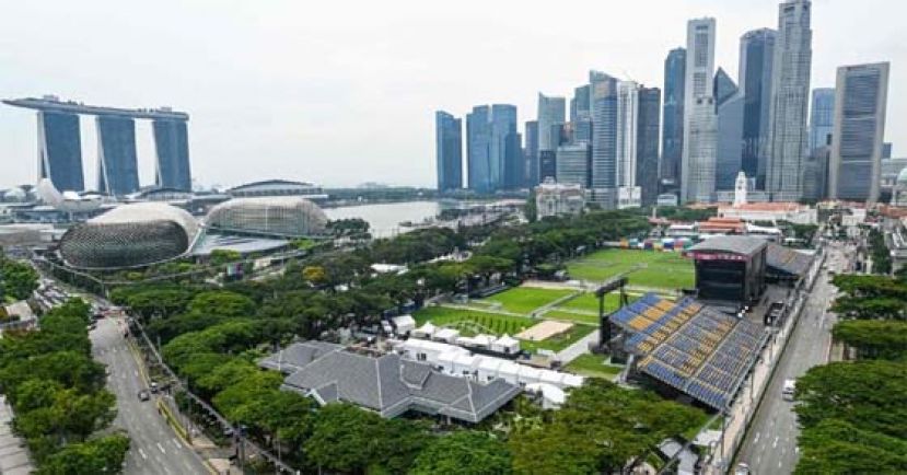新加坡滨海湾街。