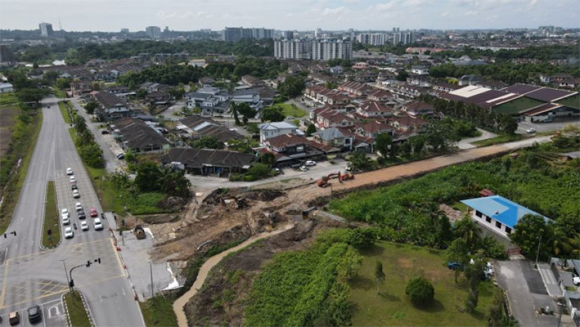 史打博乌打玛交通灯衔接恩新住宅区新路工程完成65.74%.