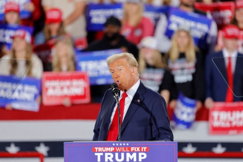 美国总统共和党候选人特朗普。