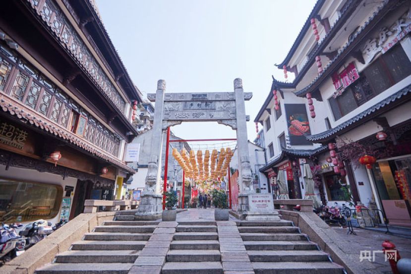 安庆倒扒狮街入口。