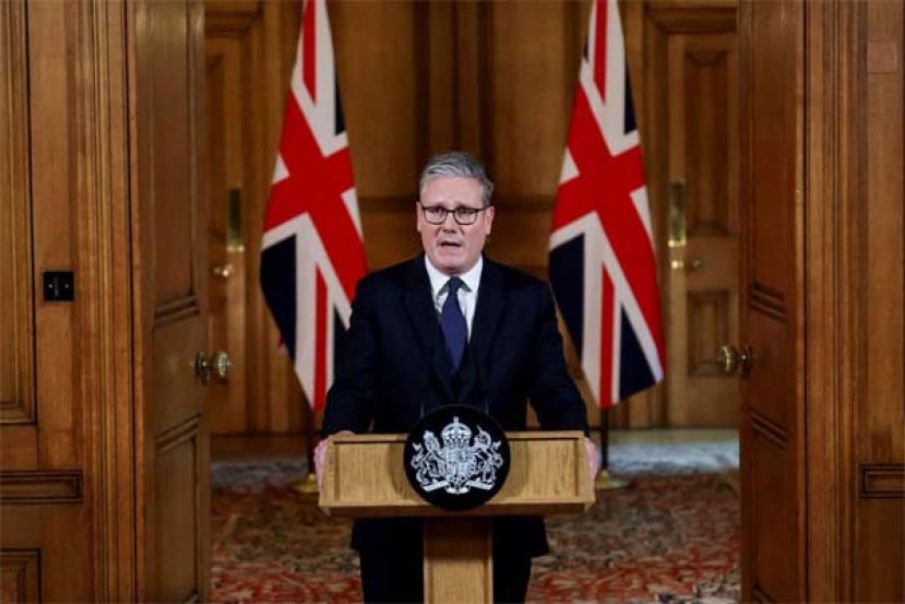 若以不结束加沙惨状，英将承认巴勒斯坦国。