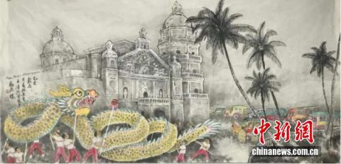 施荣宣作品《融合》。