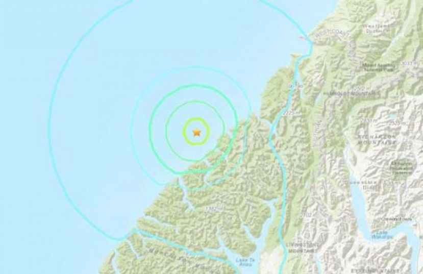 新西兰南岛米尔福德峡湾地区发生5.5级地震。