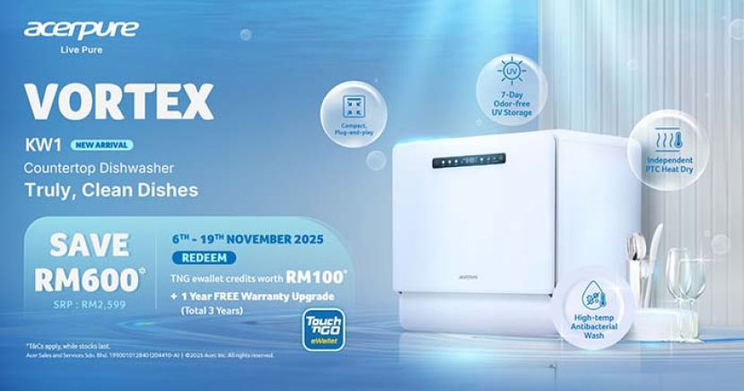 Acerpure VORTEX KW1 以小巧之姿引领洁净新风 尚