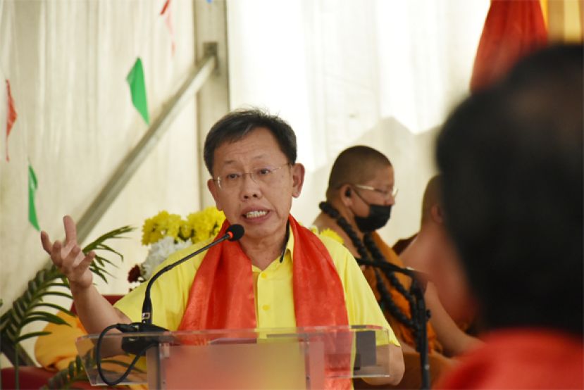 砂副总理兼公共卫生丶房屋与地方政府部长拿督阿玛沈桂贤。