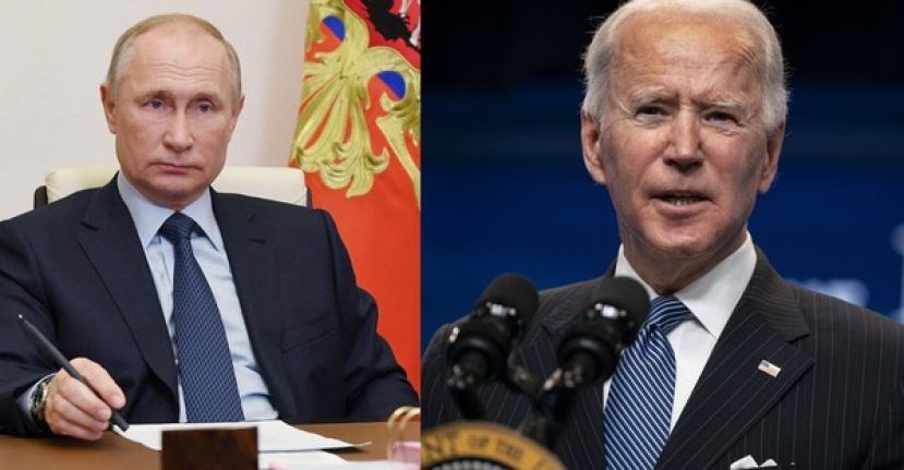 ●俄罗斯总统普京与美国总统拜登。