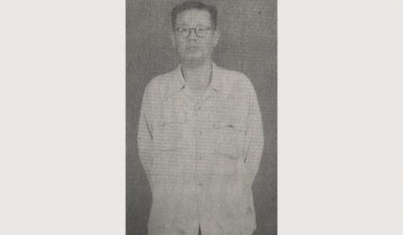 左手书法家许聪思遗照。
