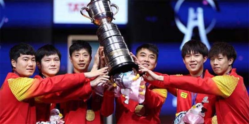 3比0完胜法国，中国世乒赛11连冠。