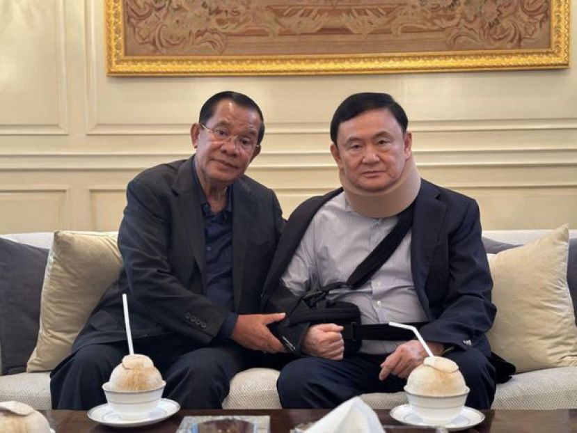 洪森PO出与他信的亲密合照，并称他信早已非第一次背叛他人。