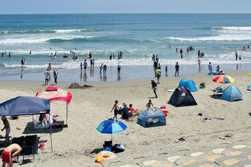 大竹海岸鉾田海水浴场今夏暂停开放。