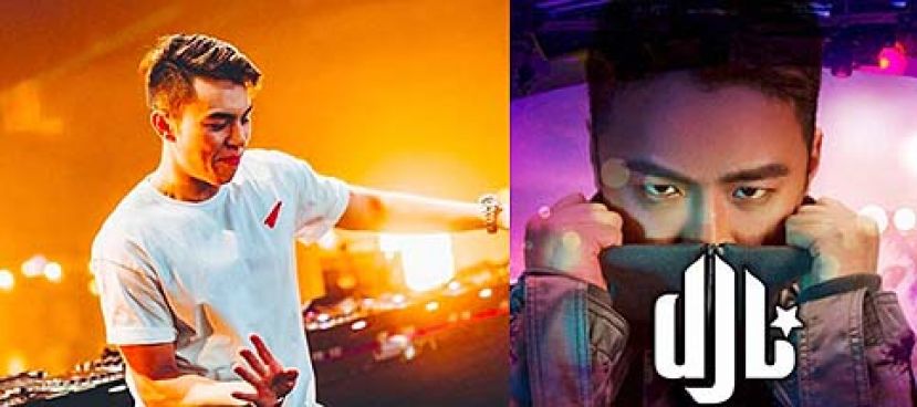 图示：中国DJ Carta（左）和DJ L（右）分别在DJ MAG 2018全球百大DJ排行榜中排第73位和第84位。