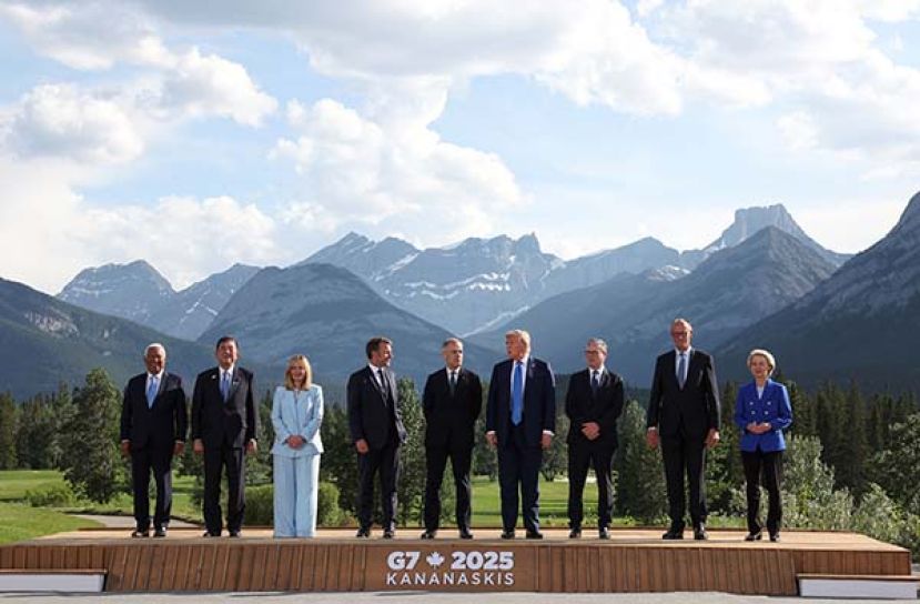 ●欧盟及G7领袖大合照。