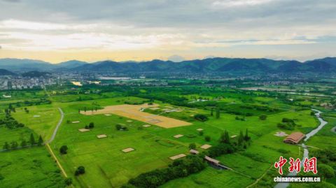 杭州良渚古城遗址公园。