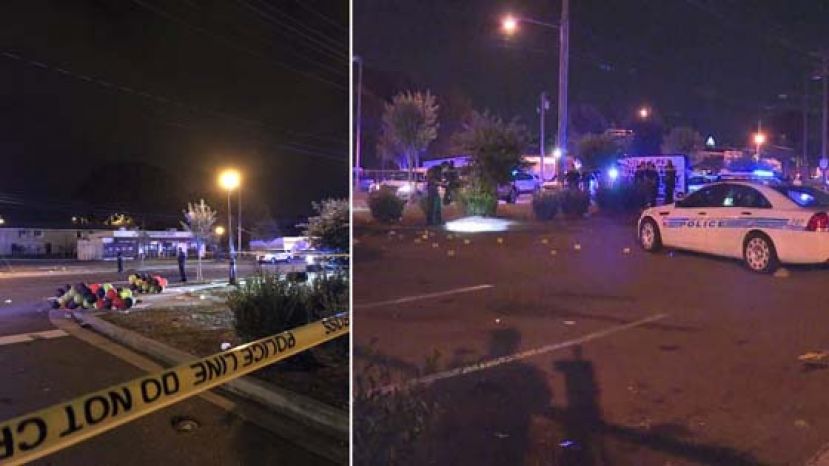 夏洛特发生枪击，警方封锁现场。