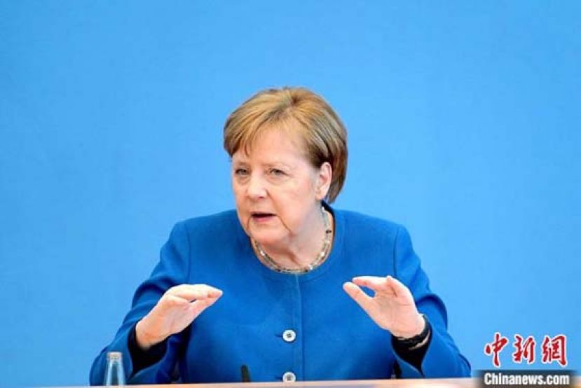 资料图：德国总理默克尔。