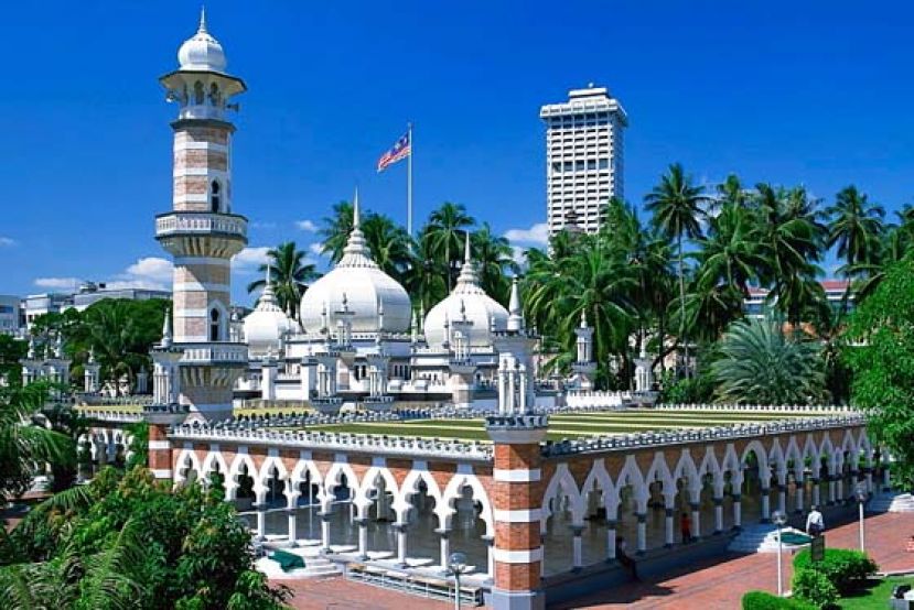 吉隆坡占美清真寺(档案图片)。