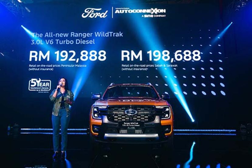 释放前所未有的强大动力！  全新福特Ranger WildTrak 3.0L V6涡轮增压柴油版 震撼马来西亚