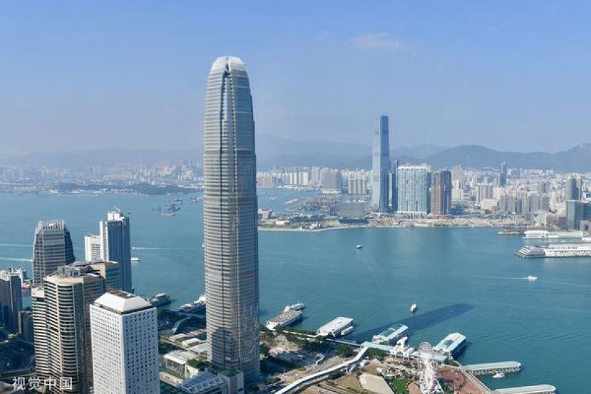 香港中环知名地标国际金融中心。