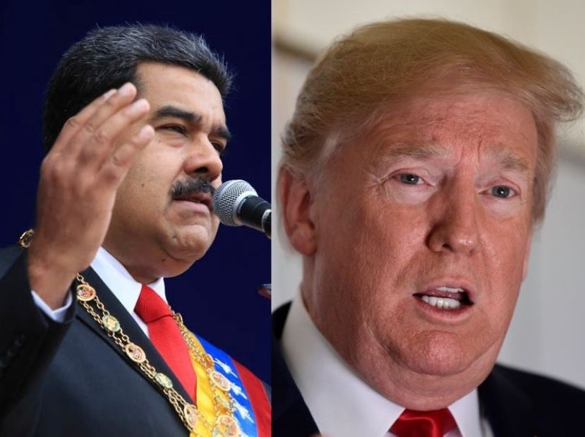 ●委内瑞拉总统马杜罗与美国总统特朗普杠上。