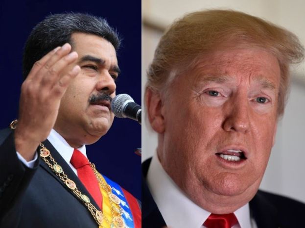 ●委内瑞拉总统马杜罗与美国总统特朗普杠上。
