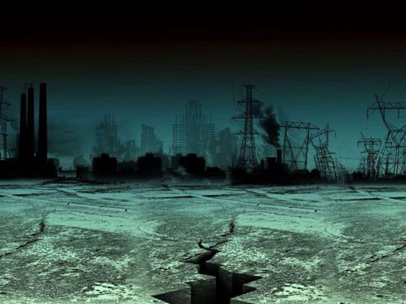 世界末日示意图。