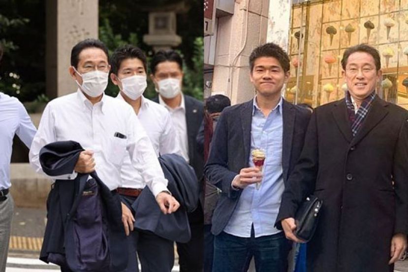 岸田文雄为培养岸田翔太郎从政，从当选自民党党魁前就开始带著儿子跑行程。