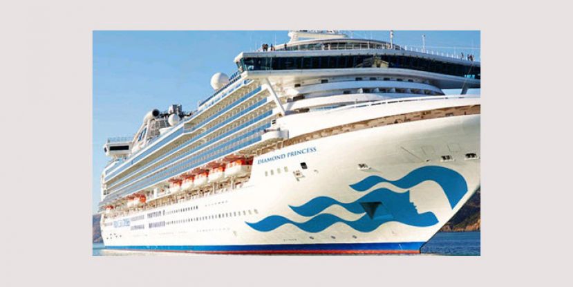 “钻石公主”号邮轮。