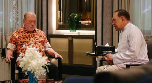 首相安华觐见国家元首，汇报大马公民被以色列扣留的进展。