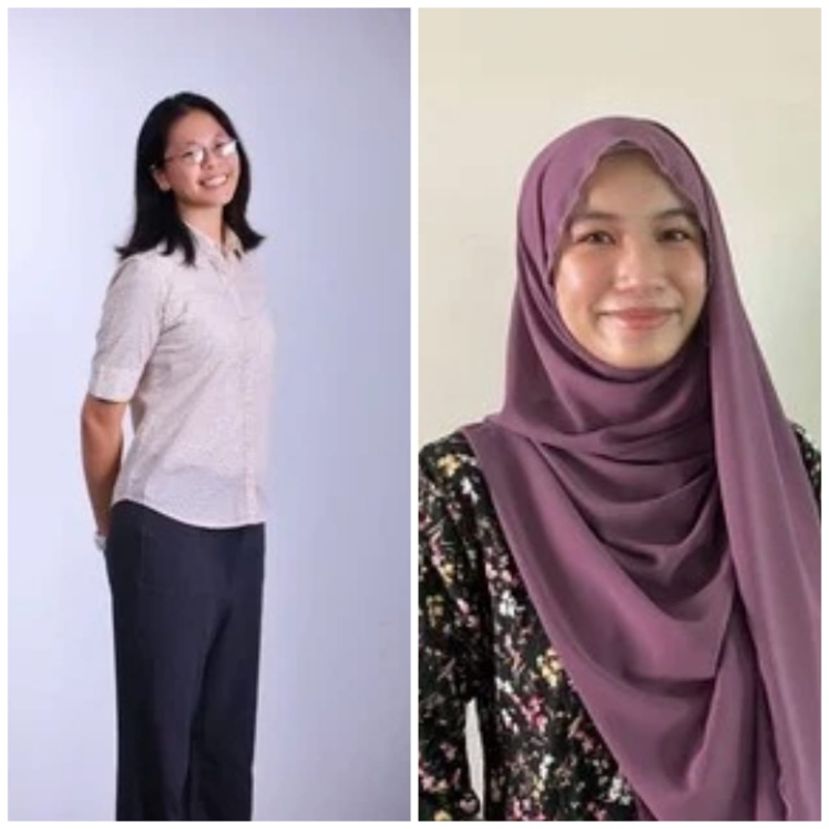 来自吉隆坡的萧雅典娜（左）及瓜拉登嘉楼的娜米拉李梓（右）获得美国哈佛大学正式录取。