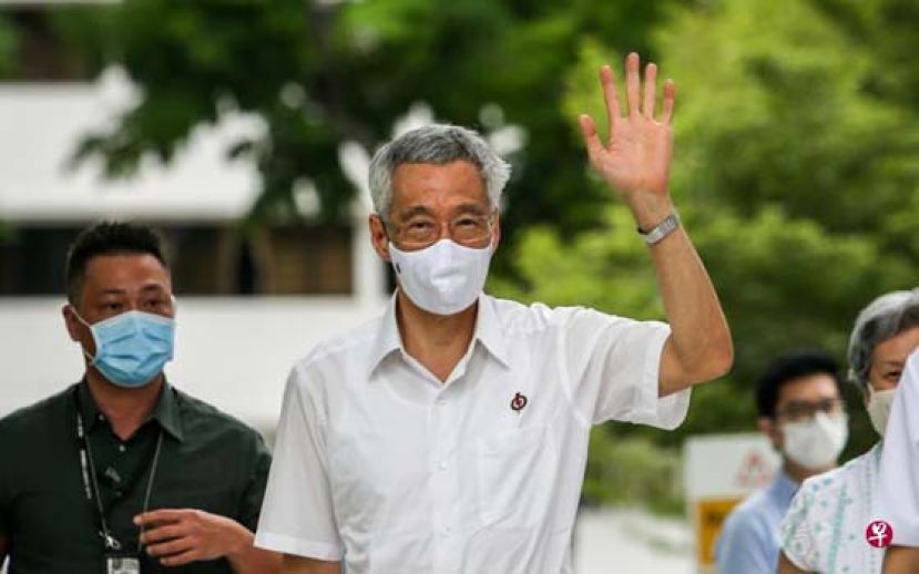 行动党秘书长李显龙总理今早10时发表该党的竞选政纲，并寻求新加坡选民的全力委托。