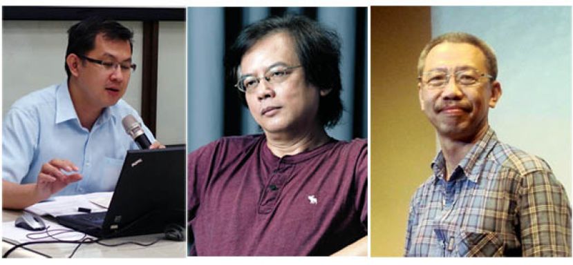 （左起）高嘉谦教授、小说家张贵兴及张锦忠教授将在古晋为文学爱好者带来一场文学激荡的突破。