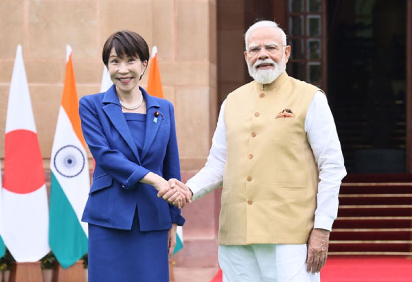 日本首相高市早苗日前出访印度，与印度总理莫迪於当地时间2日进行会谈。