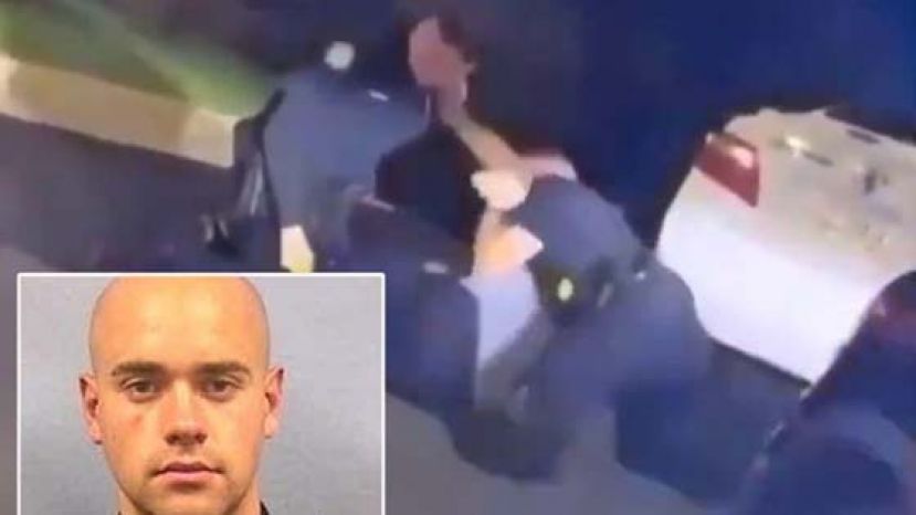 涉嫌射杀布鲁克斯的罗尔夫(小图)周六（13日）已被解职。