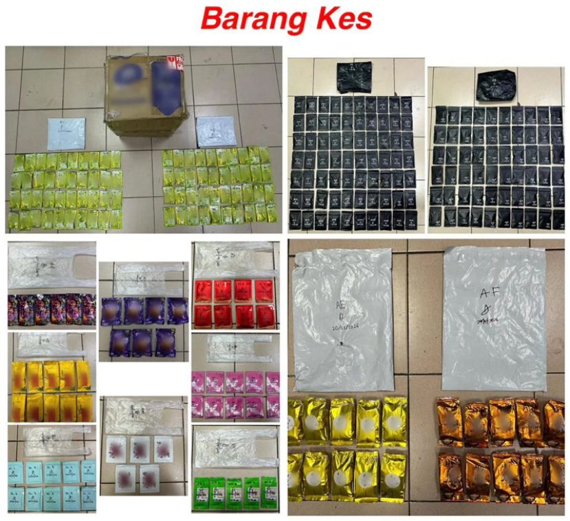 槟州警方起获重达逾6公斤、市值约100万令吉的摇头丸  逮捕两名本地男子