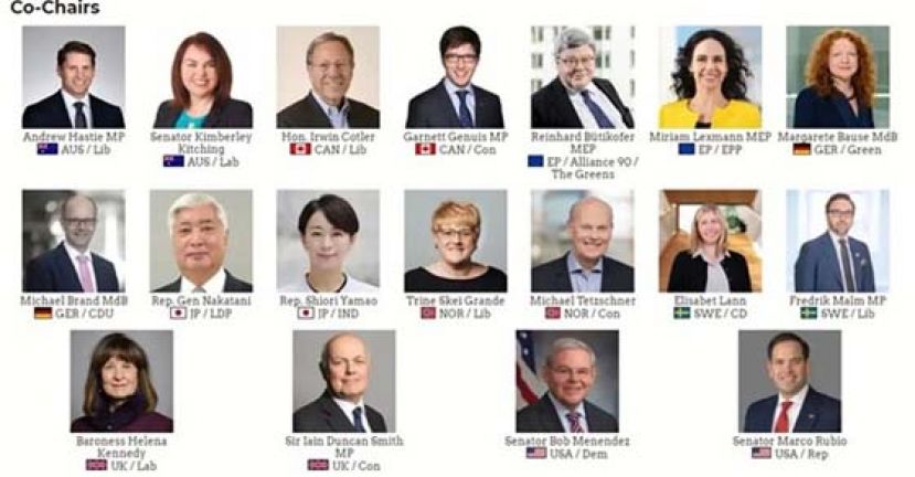 美英日澳等国多名议员组成“对华政策跨国议会联盟”，应对中国崛起。