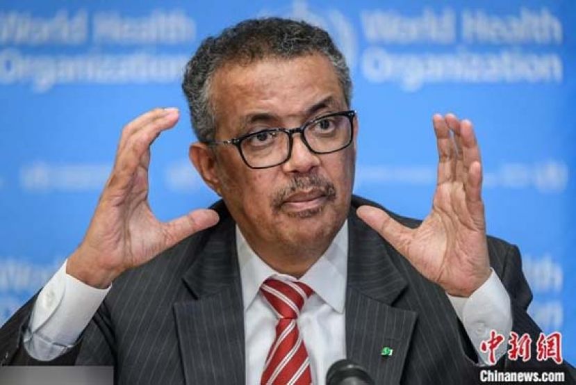 资料图：世界卫生组织总干事谭德塞。