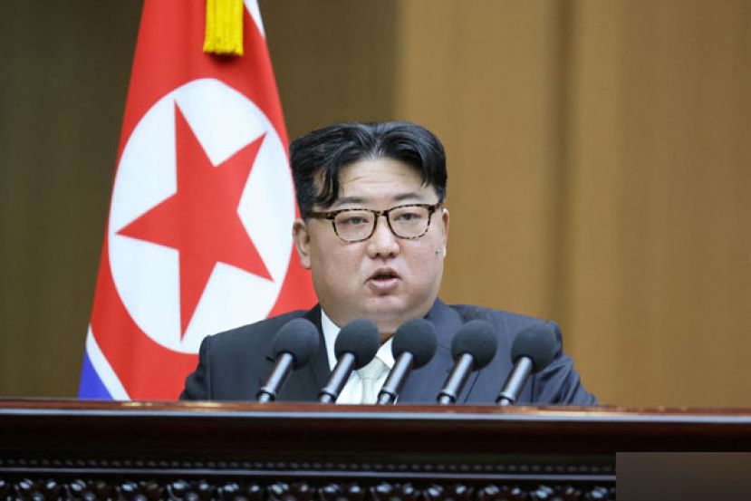 朝鲜最高领导人金正恩不承认北方界线。