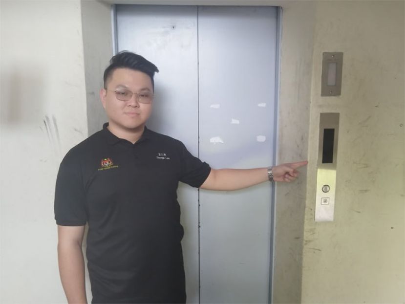 英吉利里七层楼组电梯从四月失修迄今