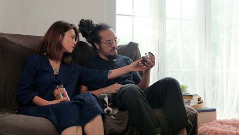 Ren（左）及阿产搬进坪洲前，未学会善用厨余。