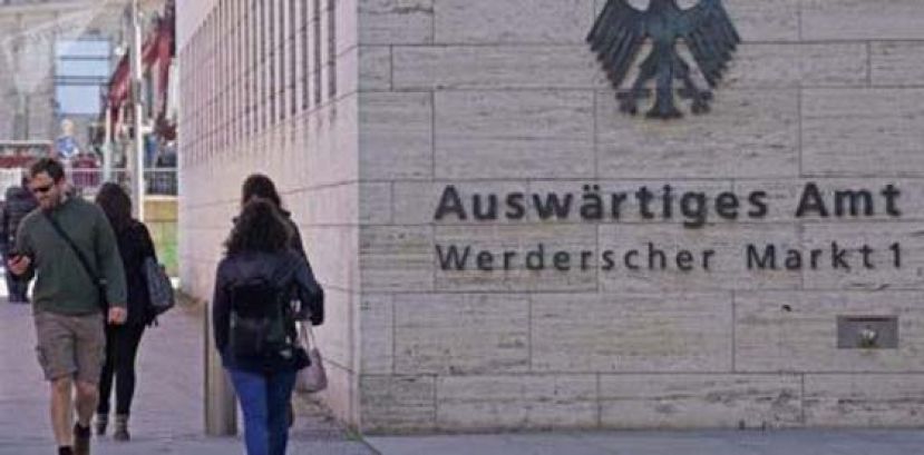 德国将自6月15日起解除对26个欧盟（EU）国家的旅游警示。图为德国外交部。