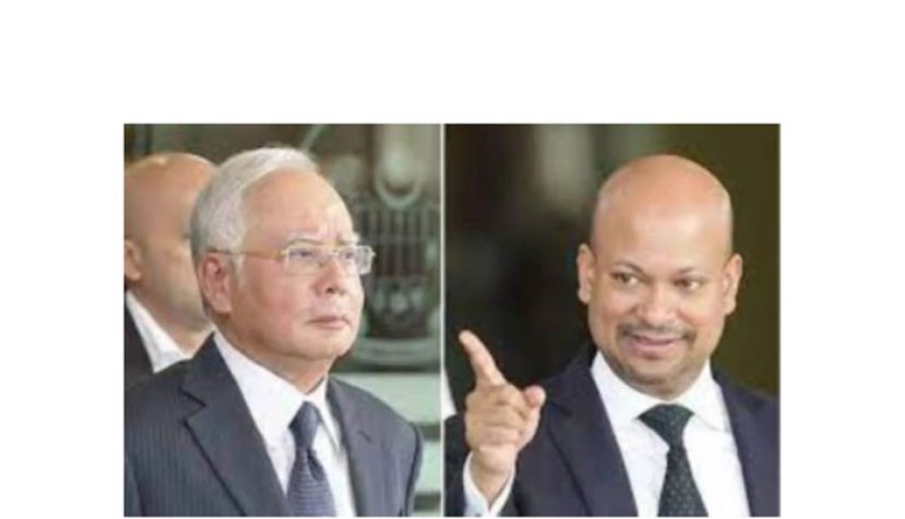 阿鲁甘达（右）愿出庭指证前首相纳吉。