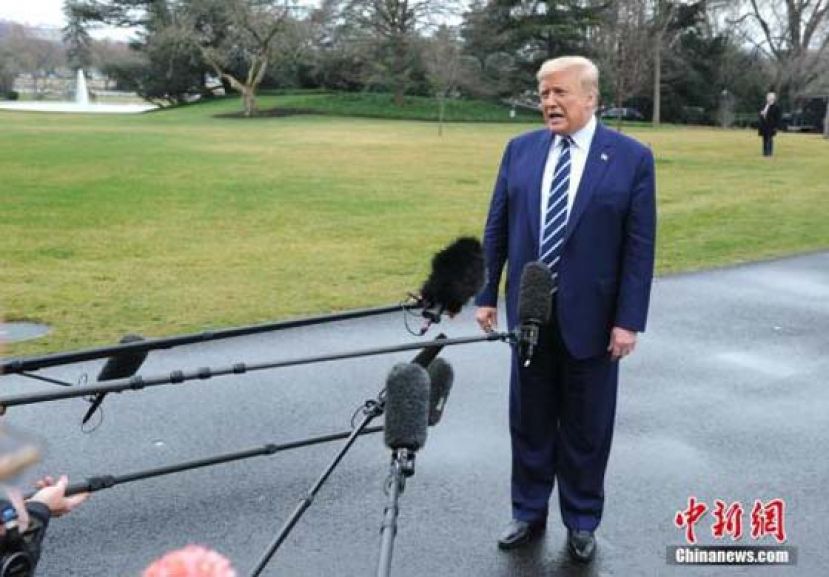 资料图：美国总统特朗普。