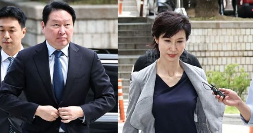韩国SK集团会长崔泰源与卢素英2015年以後婚姻生活宣告破灭。