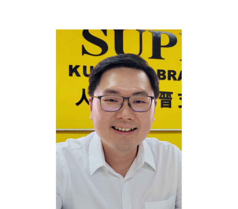 人联党古晋支部&ldquo;草根行动组&rdquo;主任黄笃荣.