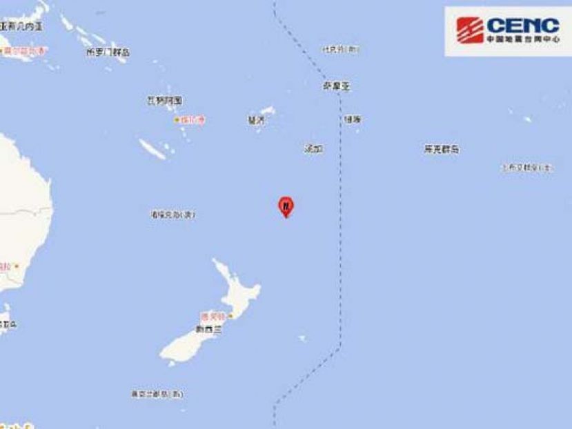 纽西兰附近海域发生6.1级地震　震源深度200千米