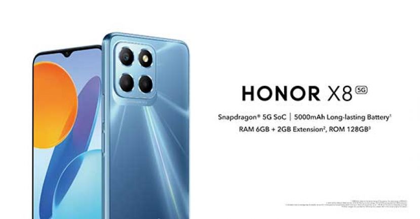 HONOR X系列再添新成员  HONOR X8 5G 高品质续航王 RM 999全马正式开卖！