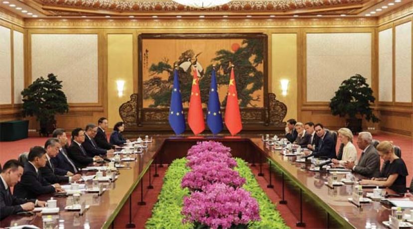 中国与欧盟领导人正在举行第25次欧盟&mdash;中国领导人会晤大会。