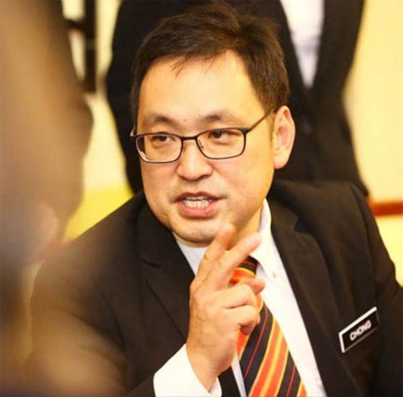 砂行动党主席张健仁。